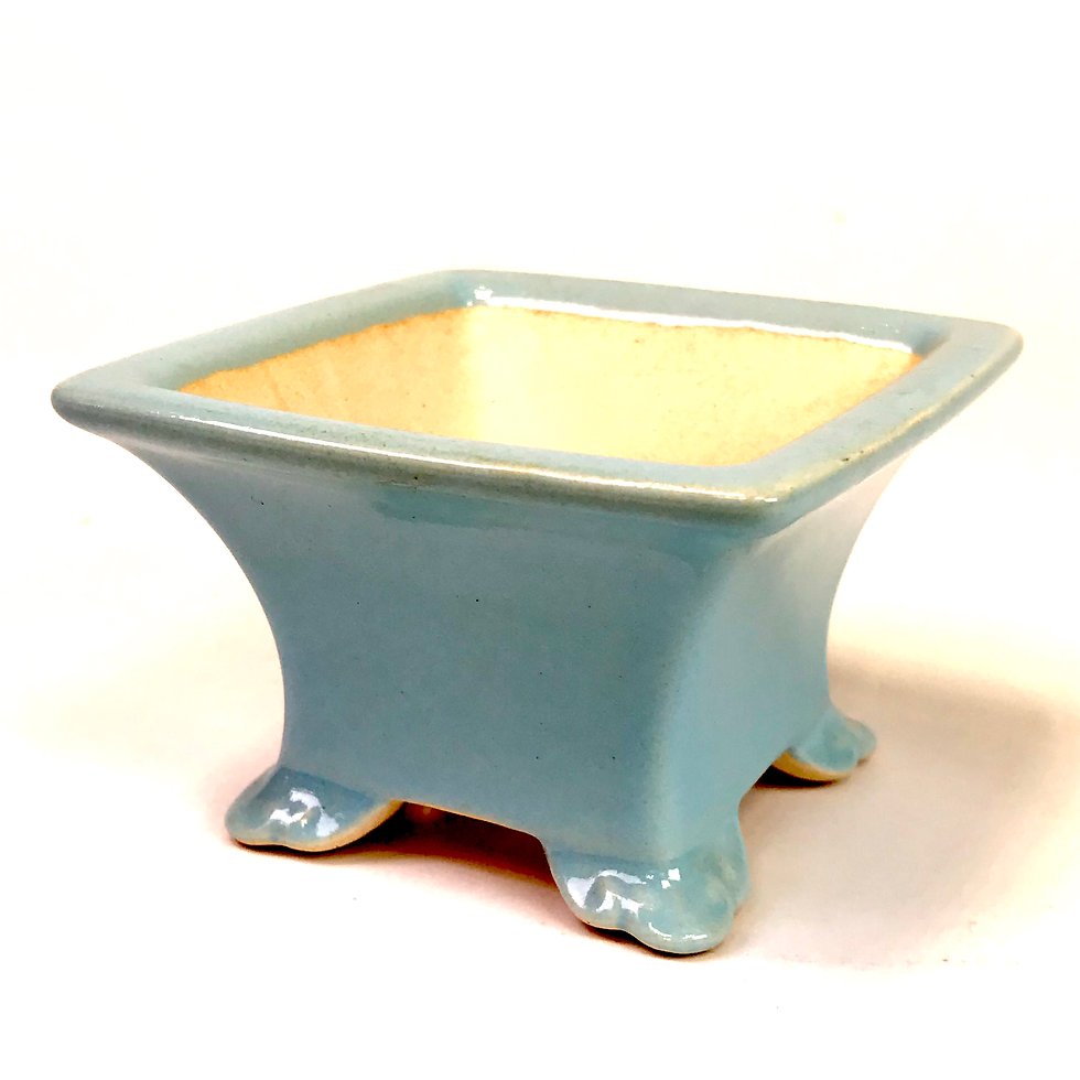 Miniature : 09 x 9 x 5 cm Bleu Céramique artisanale unique