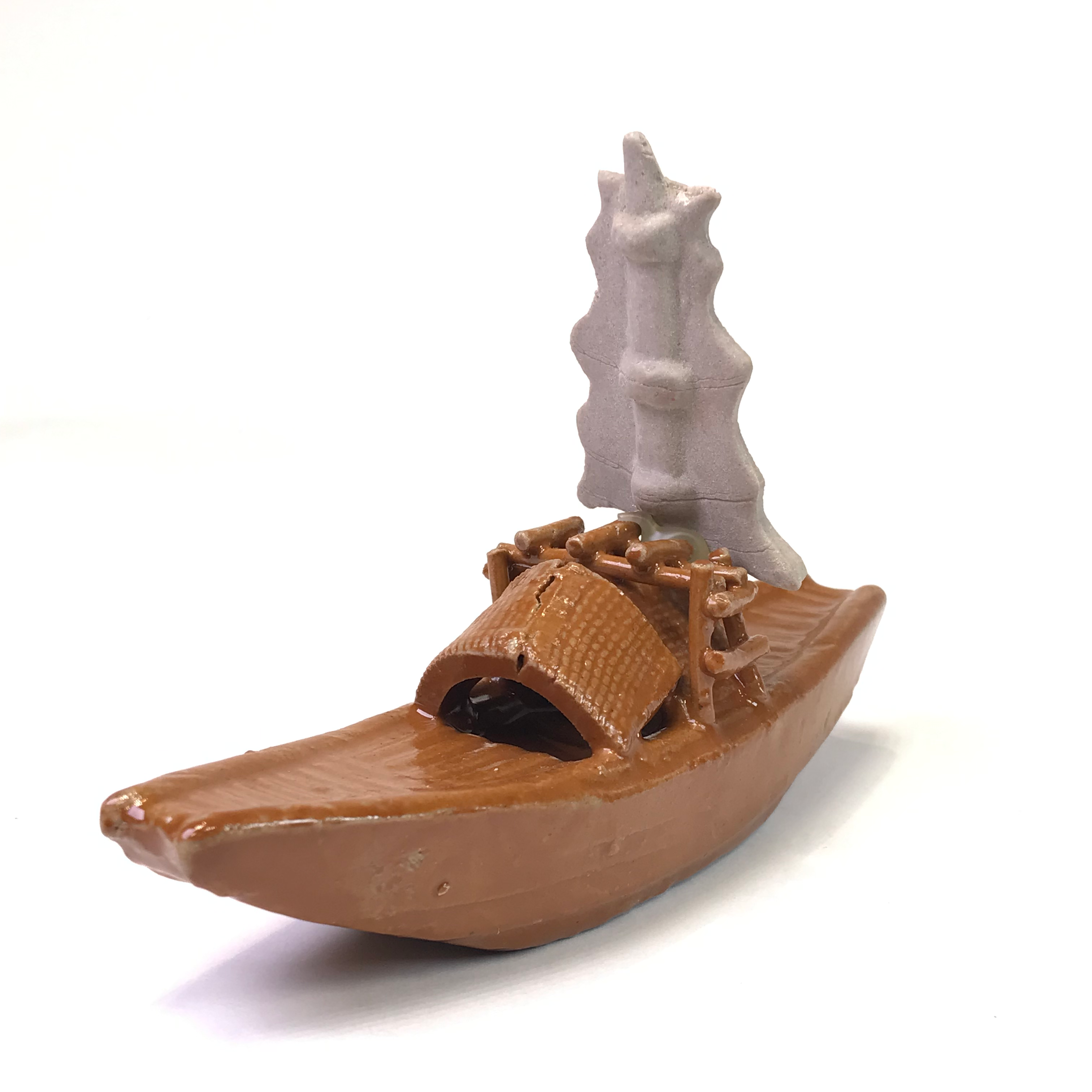 Jonque de 10 cm de hauteur FIGURINE en terre cuite
