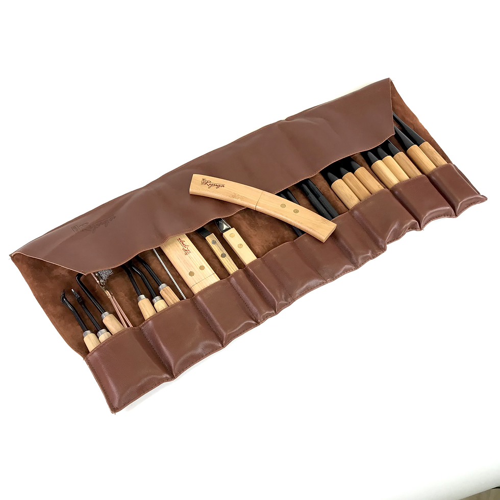 Miniature : TROUSSE EN CUIR 25 outils Ryuga Travail du bois