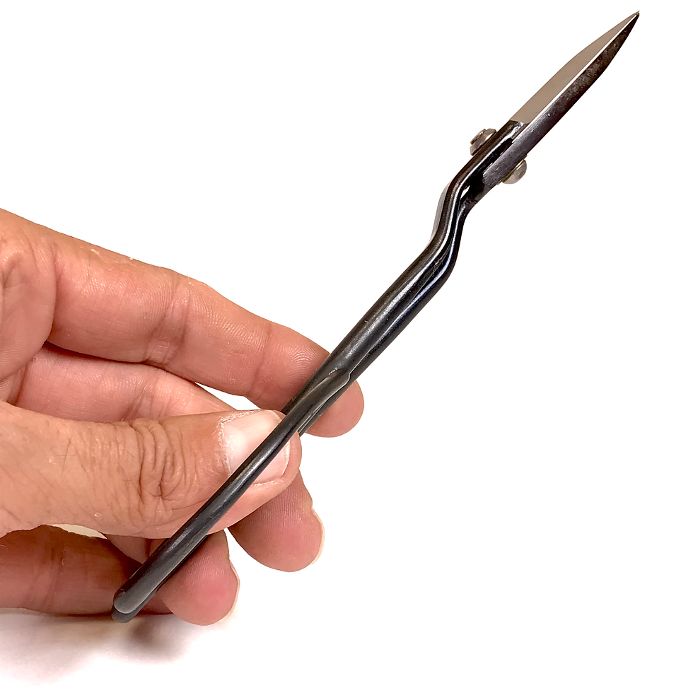 Miniature : CISEAUX LONG COURBÉ 185 mm TANABE Fait main