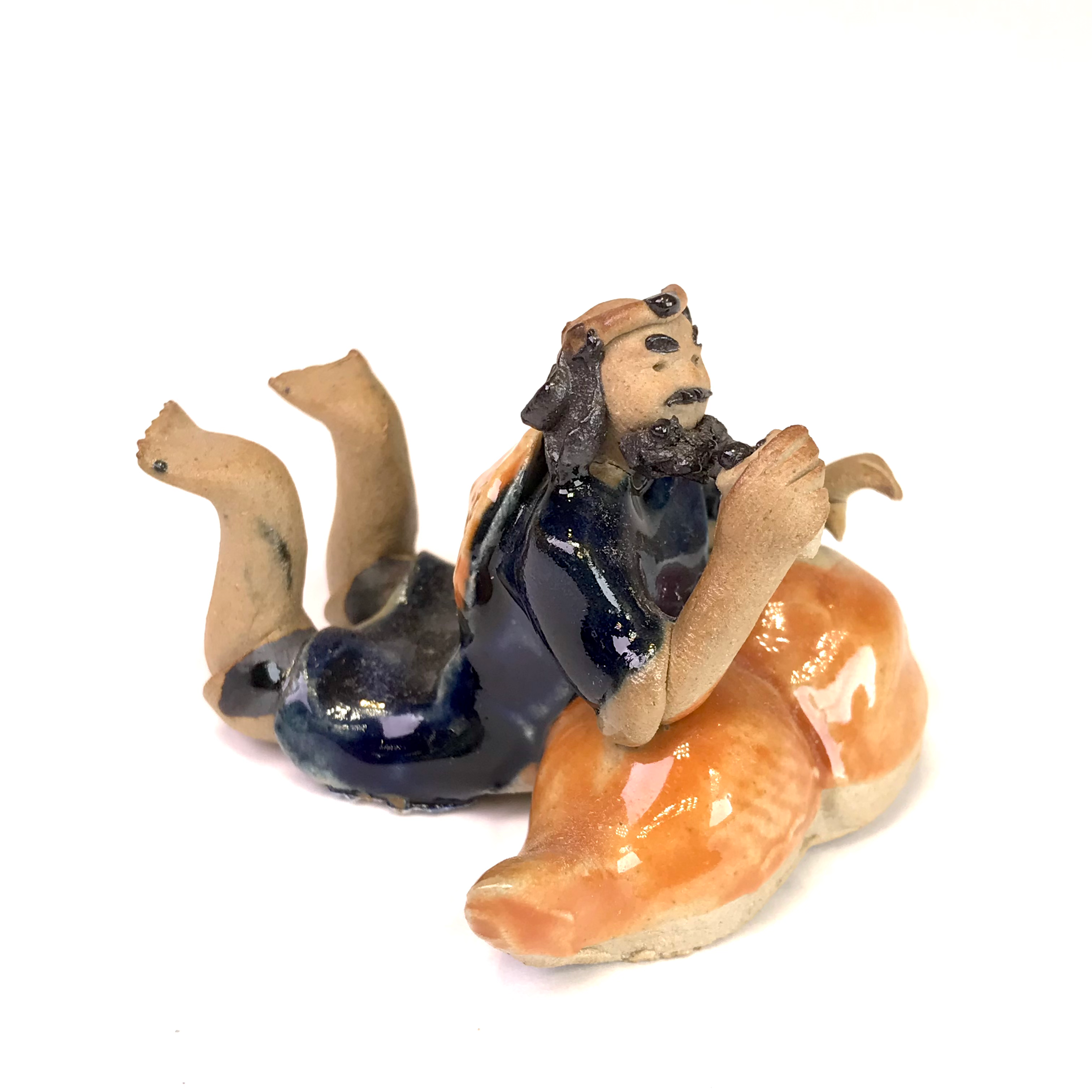 Relax de 4 cm de hauteur FIGURINE en terre cuite