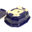 Miniature : 19 x 15 x 6 cm Bleu Céramique artisanale unique Soucoupe incluse