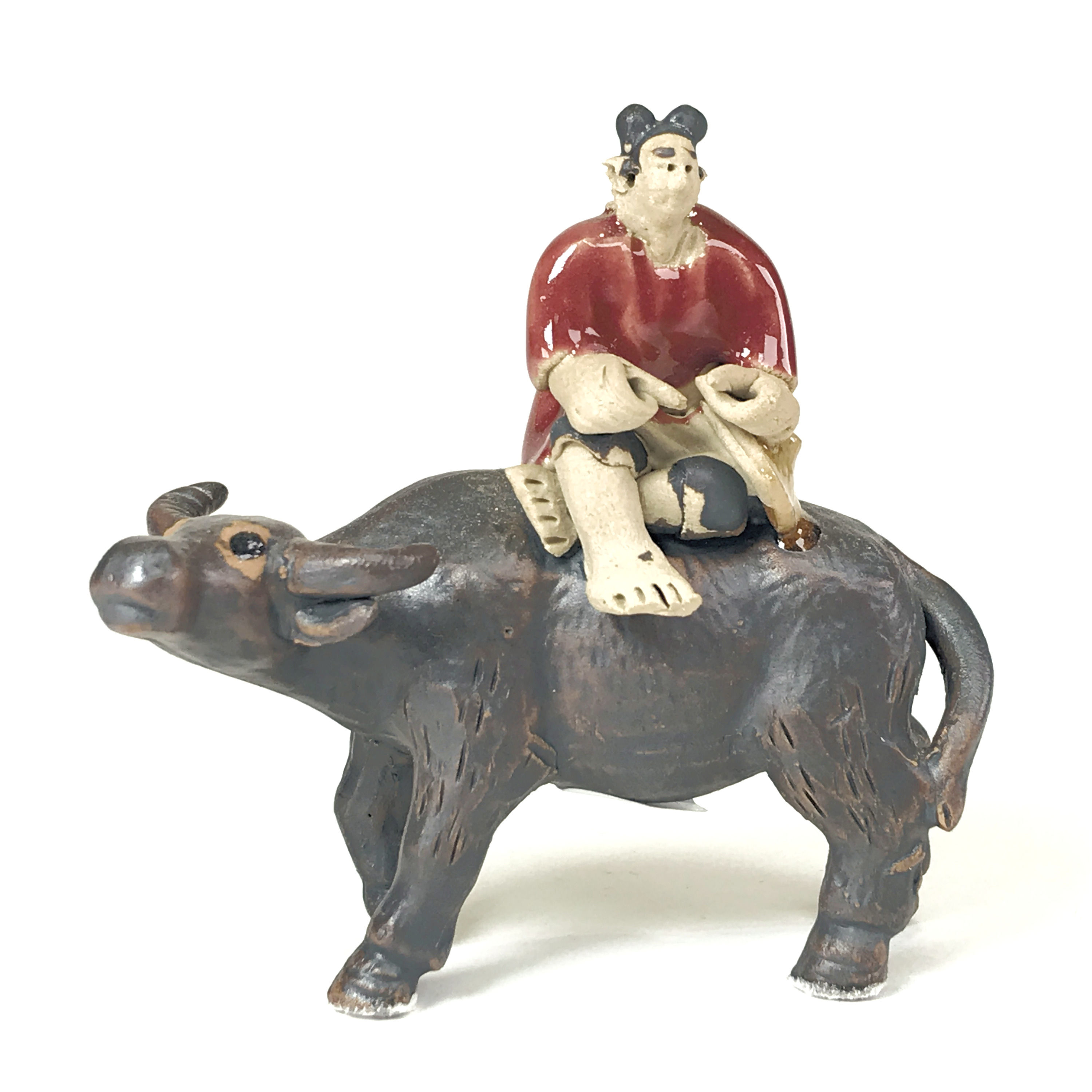 Buffle de 7 cm de hauteur  FIGURINE en terre cuite