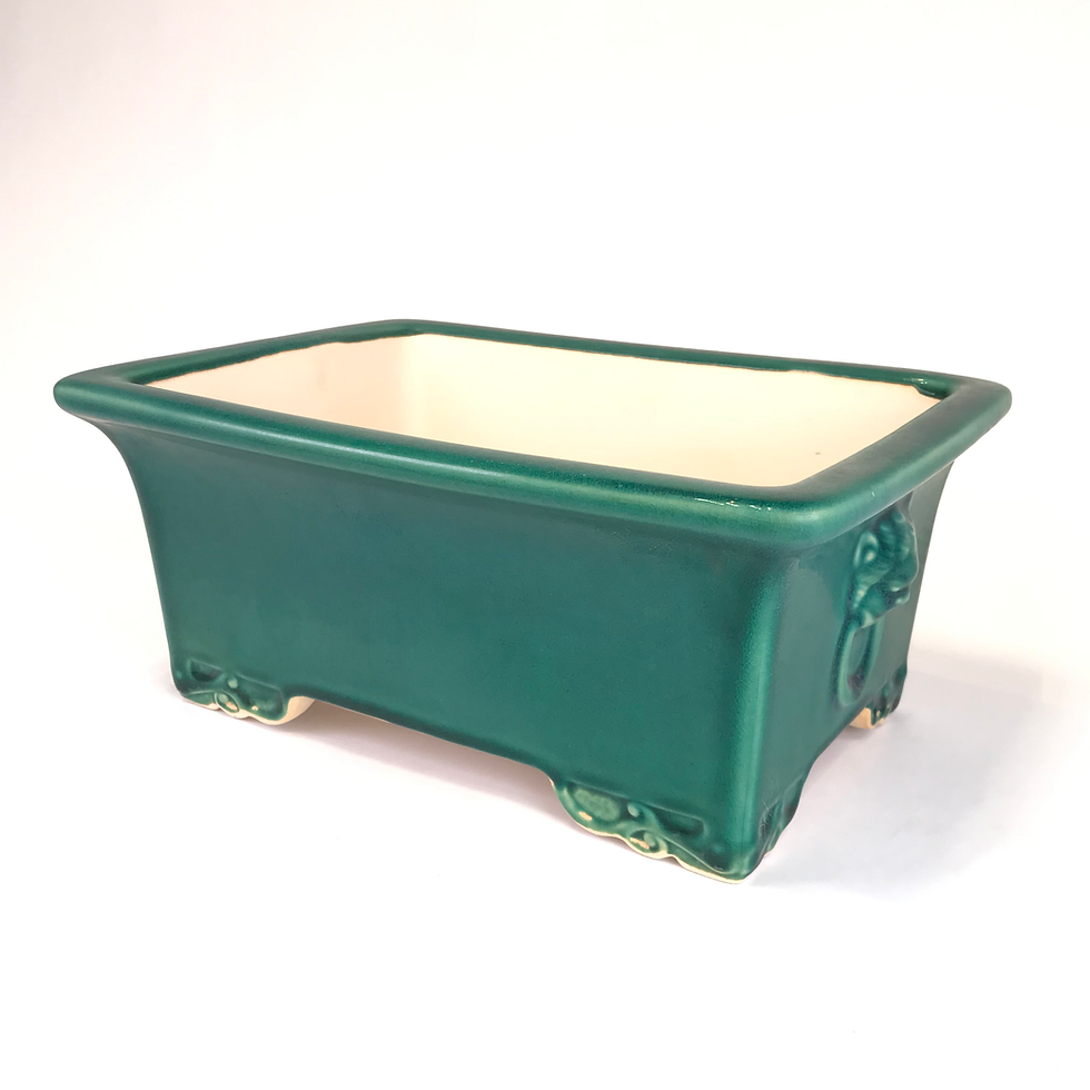 Miniature : 32 x 24 x 14 cm Verte Céramique artisanale unique
