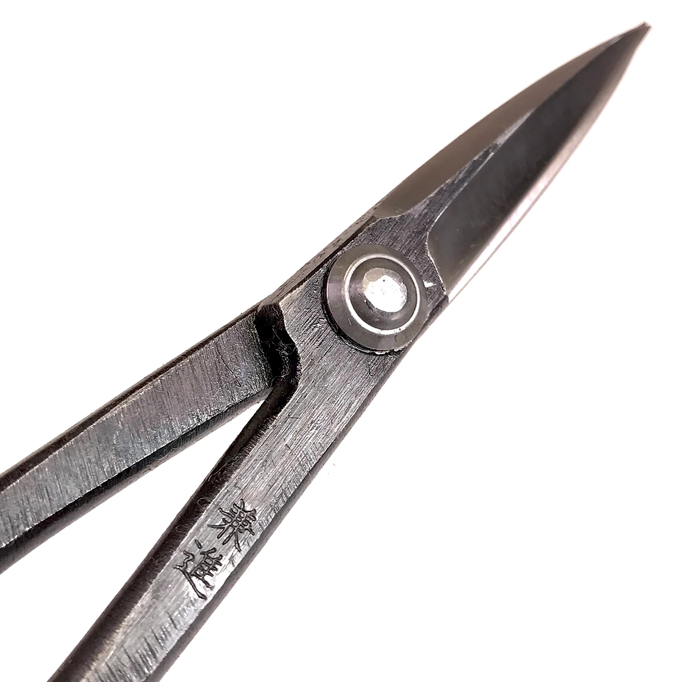 Miniature : CISEAUX LONG 160 mm FAIT MAIN Acier carbone  KANESHIN N°34F