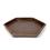 Miniature : Soucoupe marron en céramique 18 x 18 x 2 cm