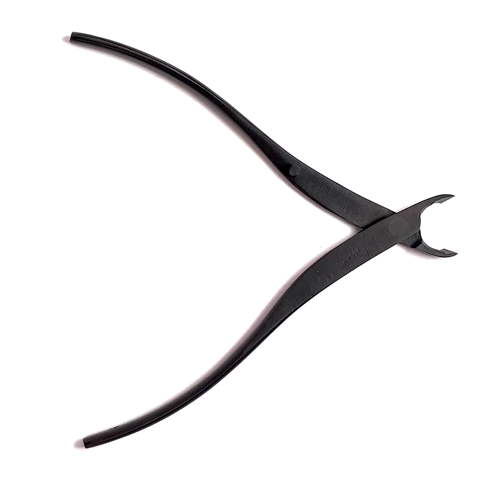Miniature : PINCE CONCAVE EFFILÉ  175 mm Japonaise en Acier Carbone KIKUWA