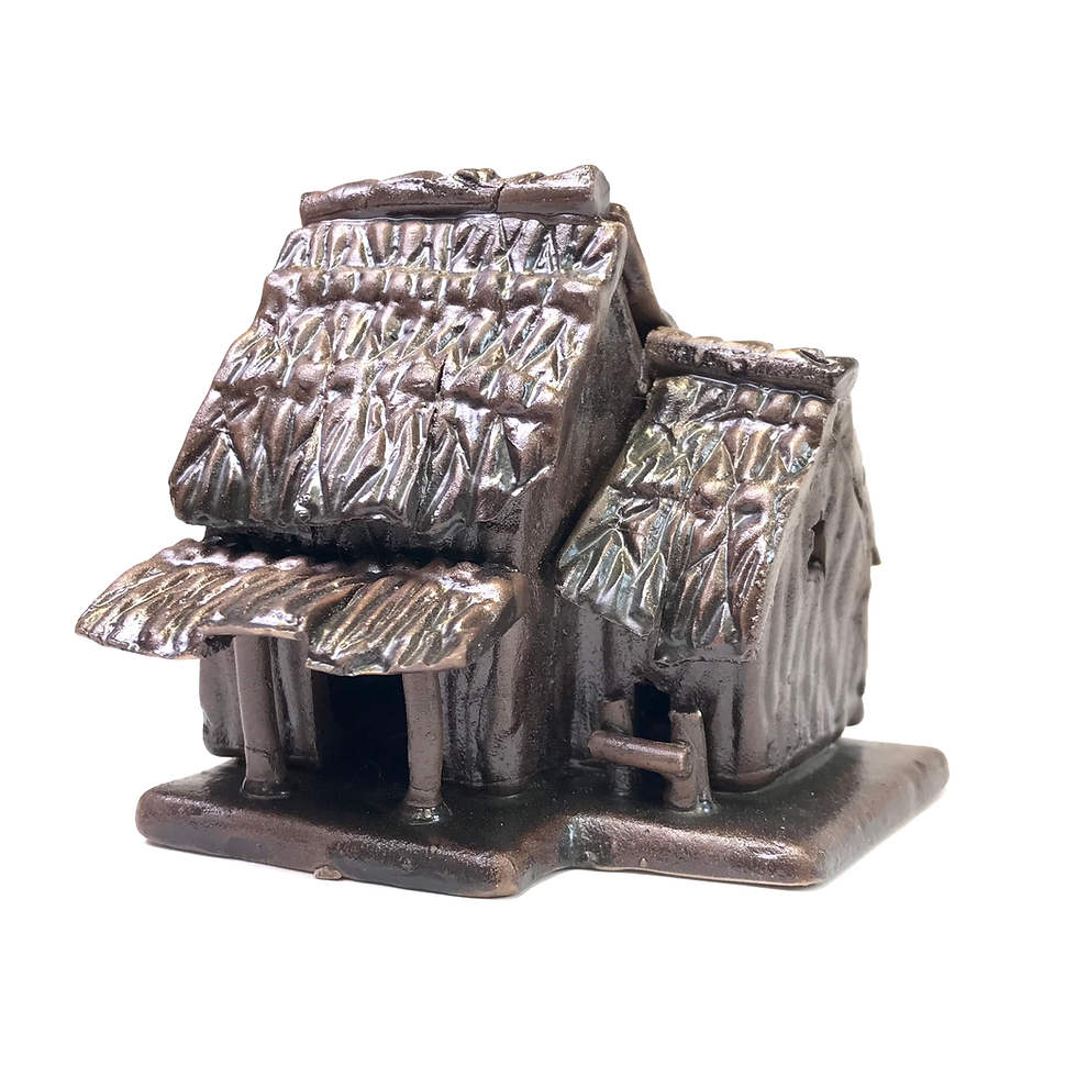 Maison 7 cm de hauteur FIGURINE en terre cuite