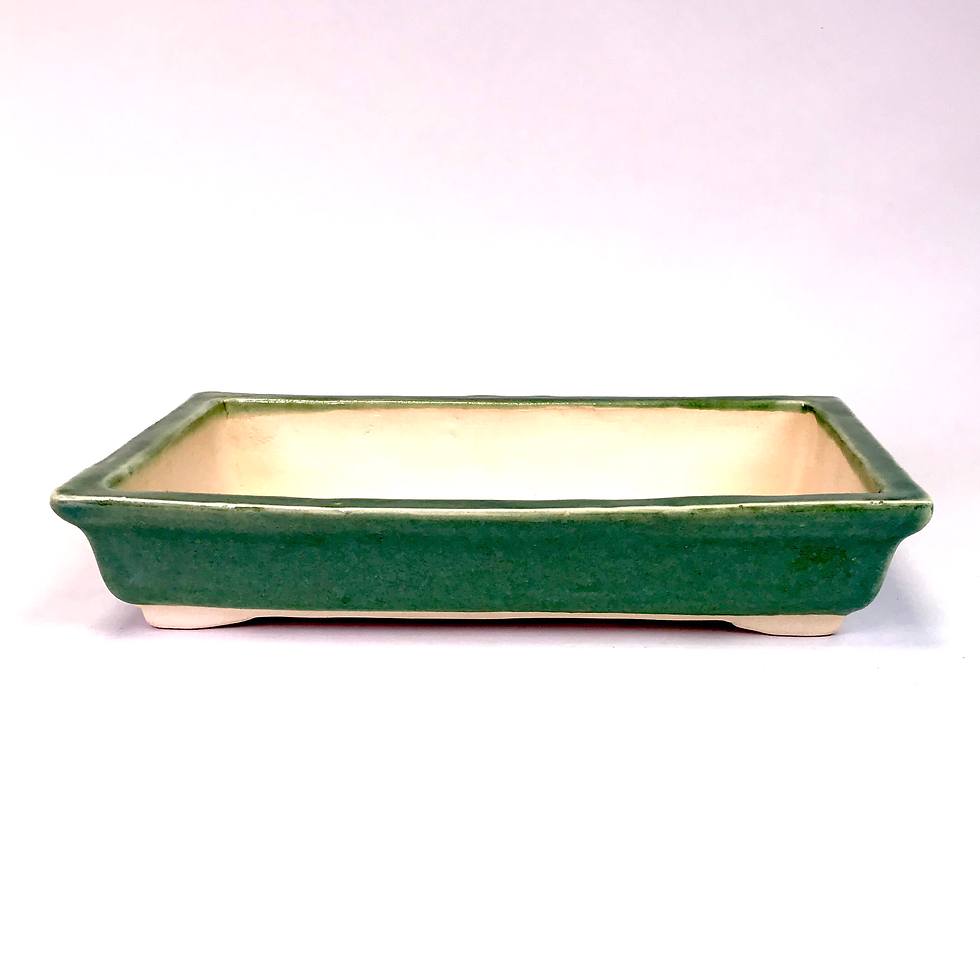 Miniature : 25 x 16 x 5 cm Verte Céramique artisanale unique IKIGAI