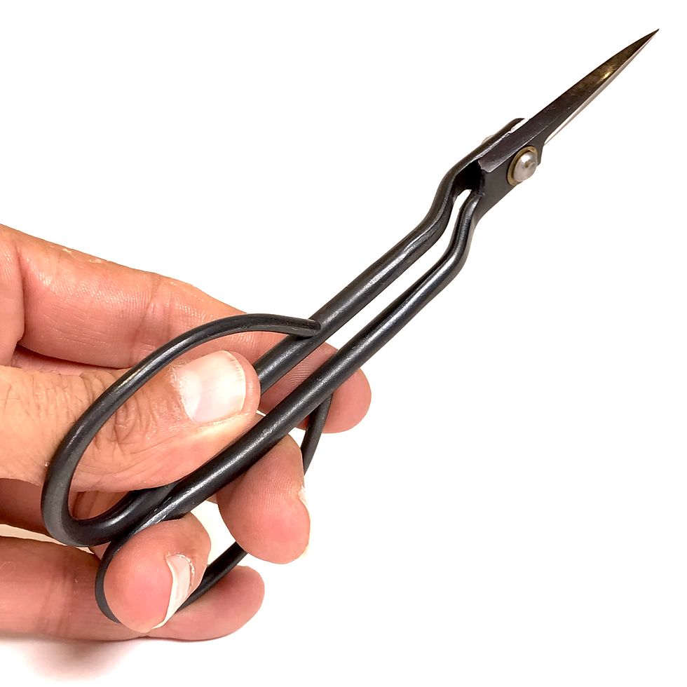 Miniature : CISEAUX LONG COURBÉ 185 mm TANABE Fait main