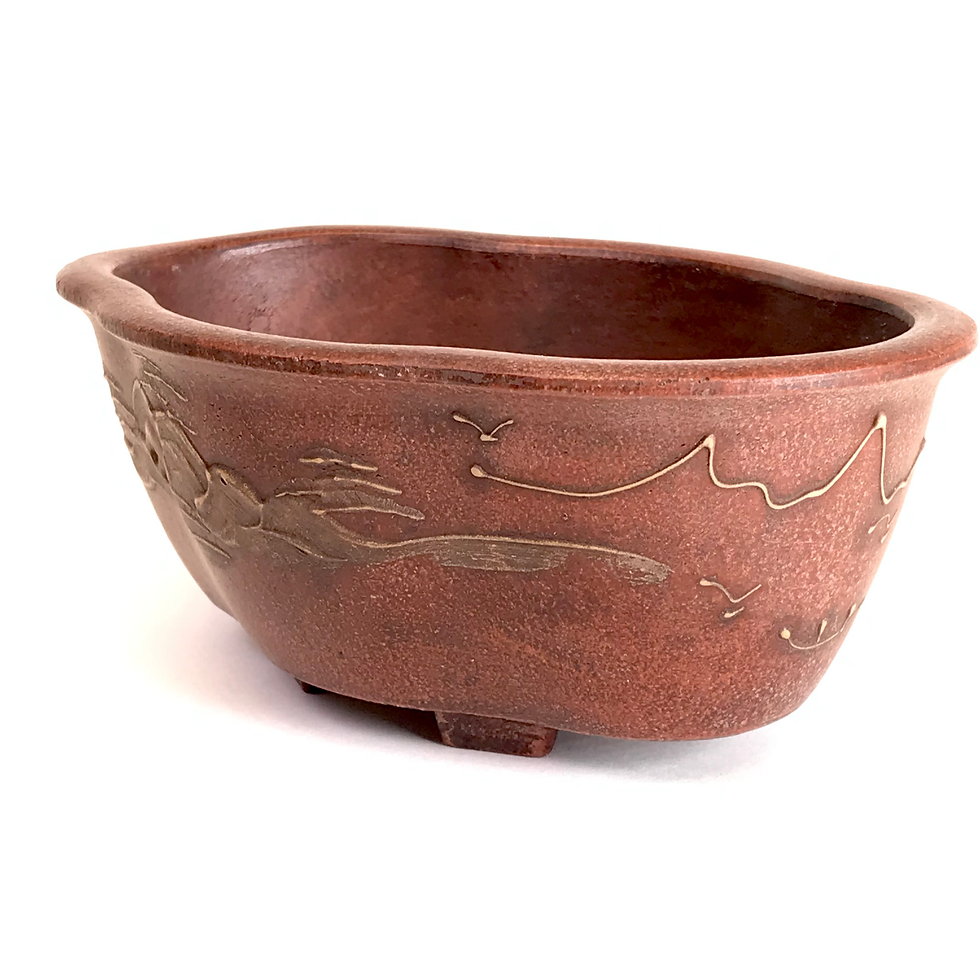 Miniature : 14 x 10 x 6 cm Brut Céramique Yixing finition artisanale
