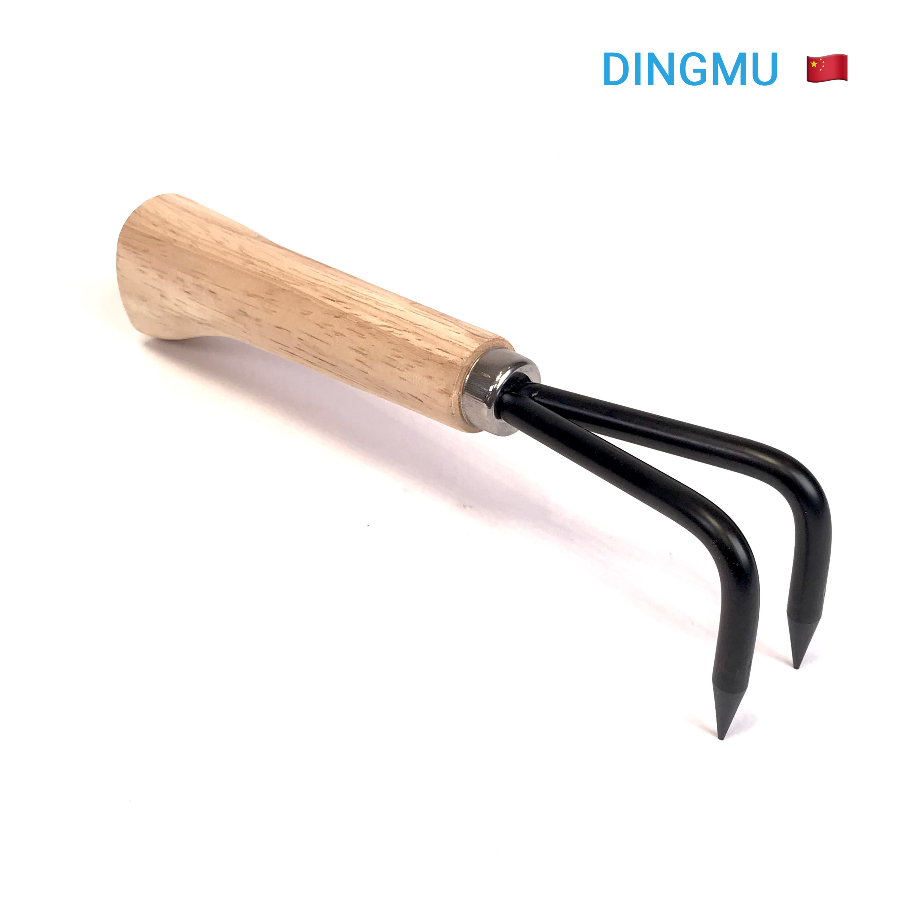 CROC Manche bois 2 dents en acier de 230 mm DINGMU