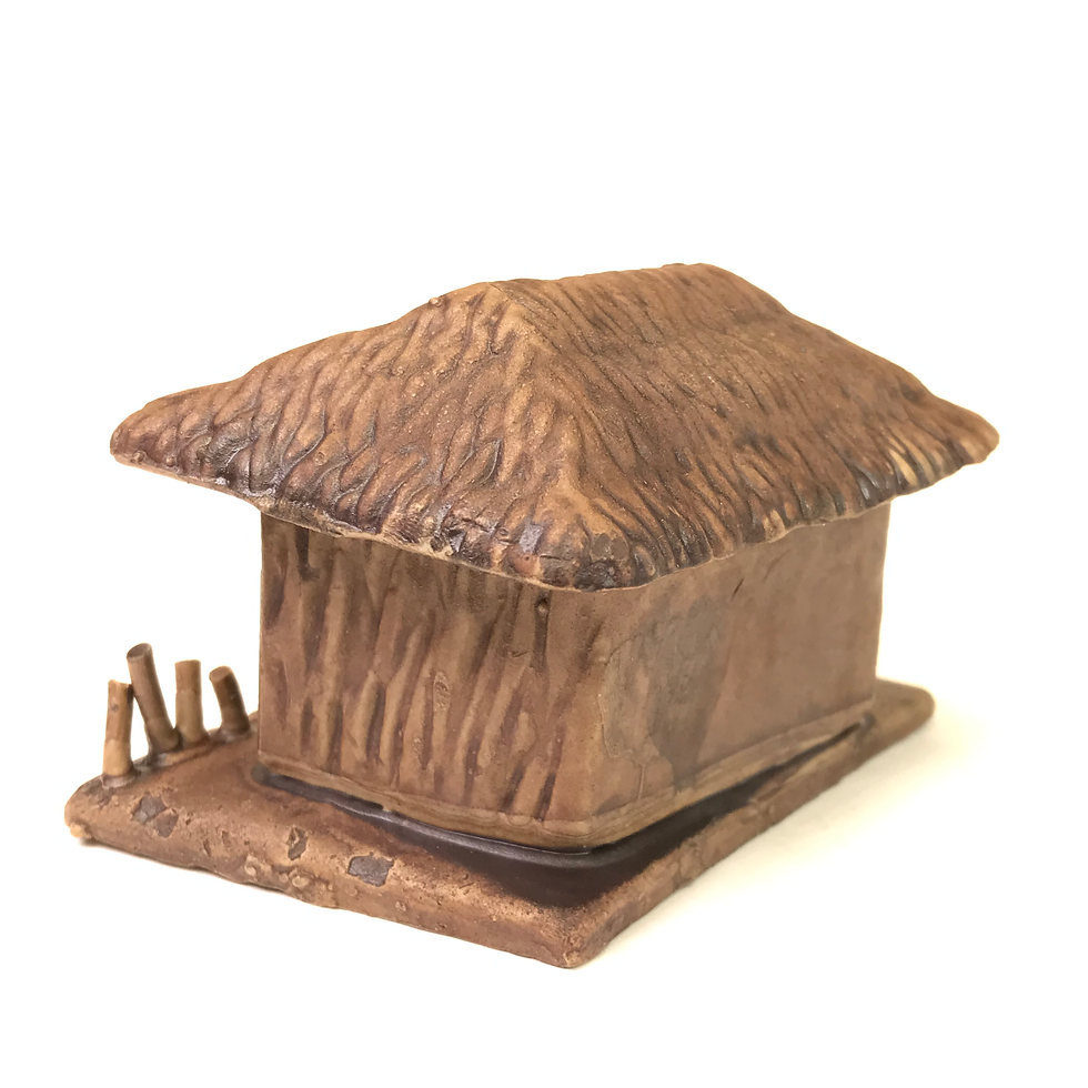 Miniature : Maison de 6 cm de hauteur FIGURINE en terre cuite