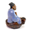 Miniature : Peintre bleu de 13 cm de hauteur FIGURINE en terre cuite