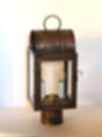 Thumbnail: Concord Clear Glass post lantern, solid copper post lamp Made in the USA.