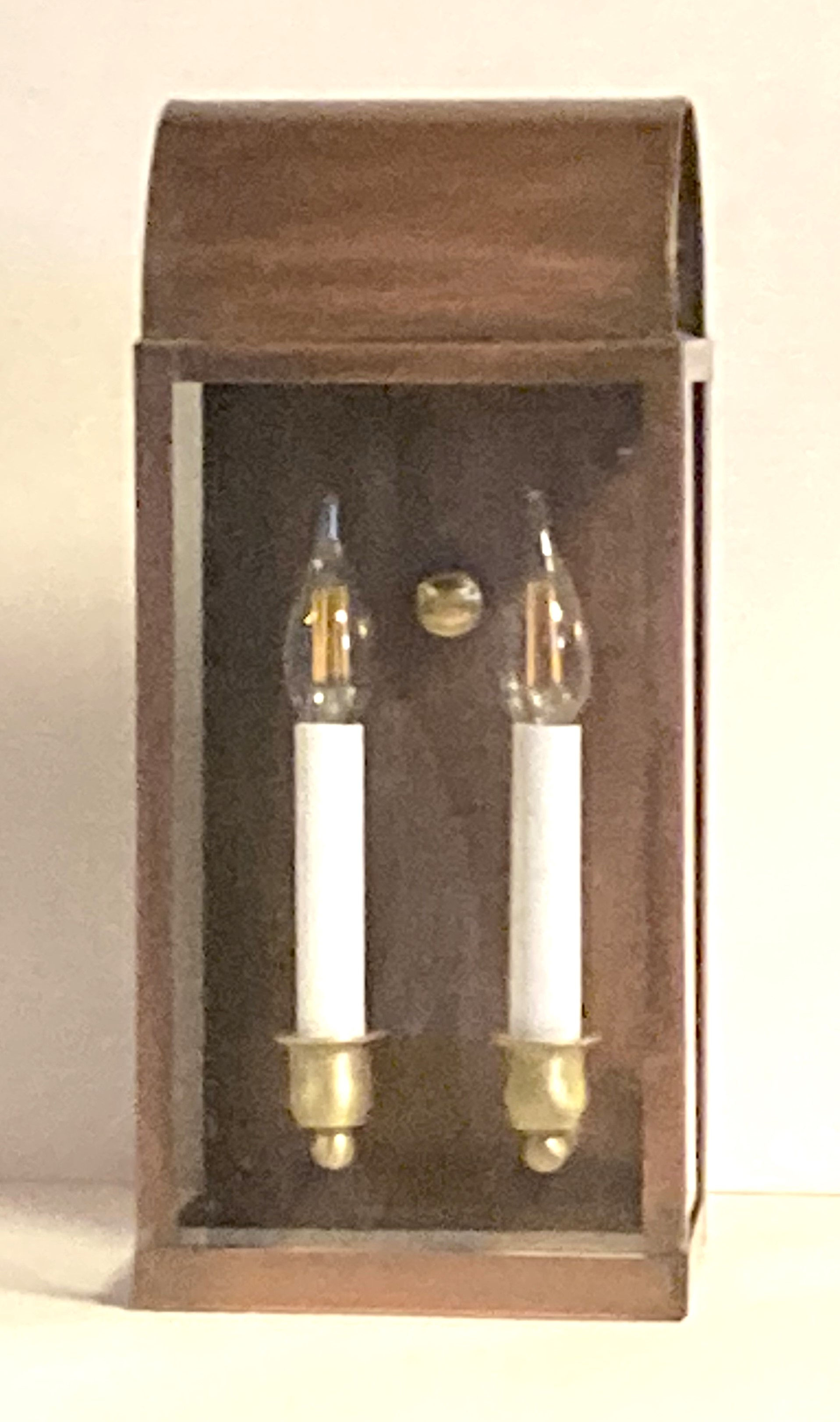 No Bar, Handle or Door. Old Virginia MD Size Wall Lamp with Clear Glass.