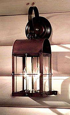solid copper lamp