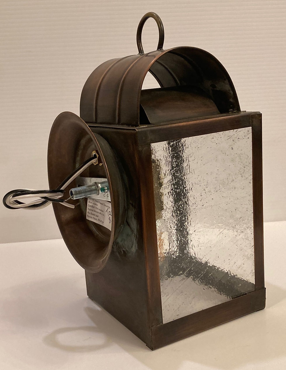 Thumbnail: Smaller 1860, Solid Copper Wall Lamp, Single Down Light for outdoor.