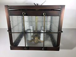 solid copper ceiling lamp