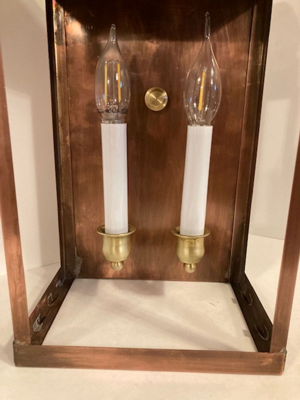 Thumbnail: Lexington wall lamp no bar with Clear Glass, handmade in USA.