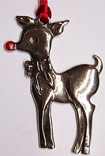 pewter Christmas ornament