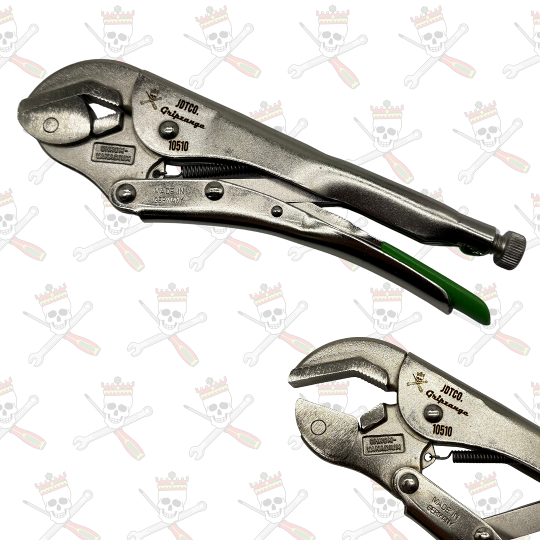JDTCo. 10" Pivoting Curved Jaw Locking Plier