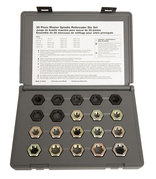 Lang 20 Piece Master Spindle Rethreading Dies | JDTCo.