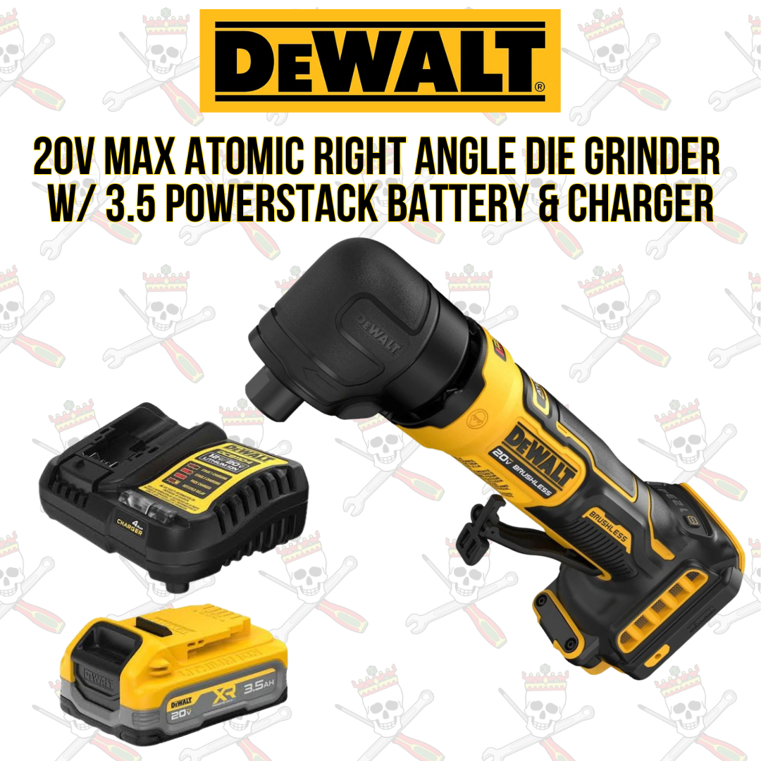 Dewalt 20V MAX ATOMIC Angle Die Grinder w/ 3.5 Powerstack Battery & Charger