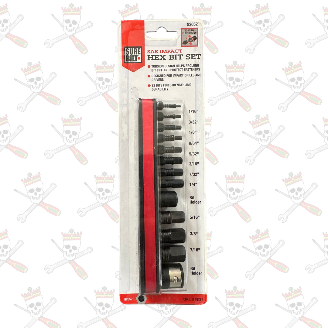 Sure Bilt SAE Impact Hex Bit Set