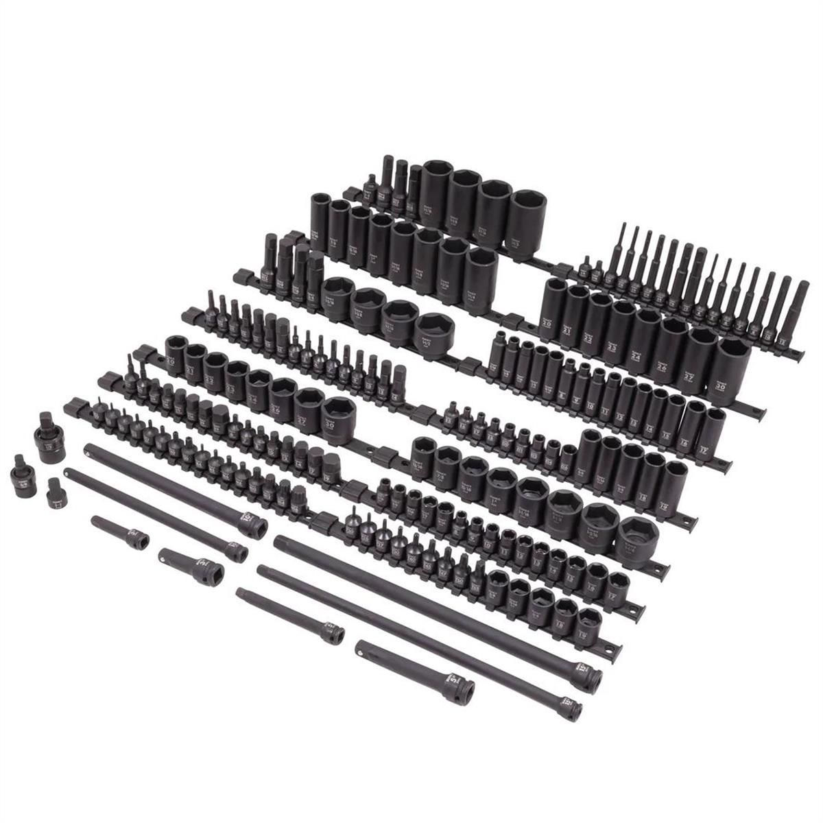 SUNEX 3/8" & 1/2" Drive SAE & Metric Mixed Master Socket Set