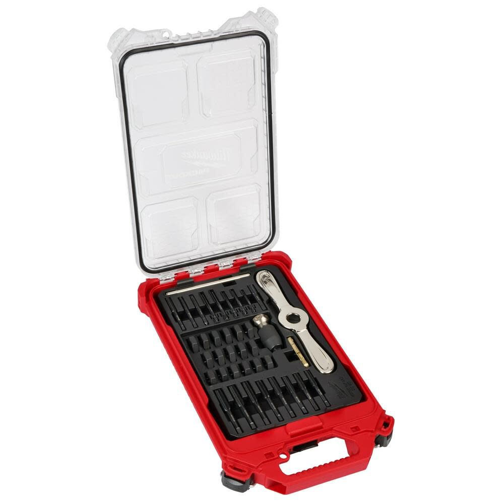 Milwaukee Metric Tap & Die PACKOUT 38pc Set w/ Hex-LOK 2-in-1 Handle