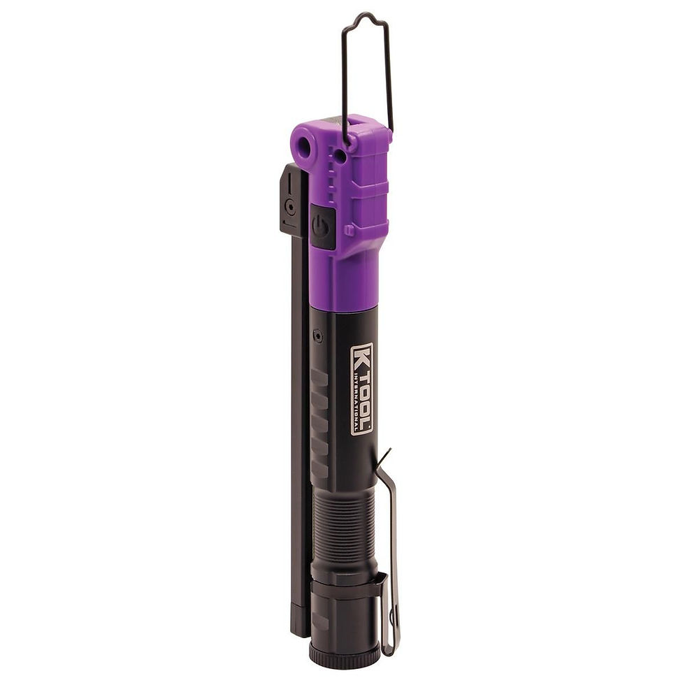 Thumbnail: K Tool International 350 Lumen 3-Way Foldable Slim Work Light (Purple)
