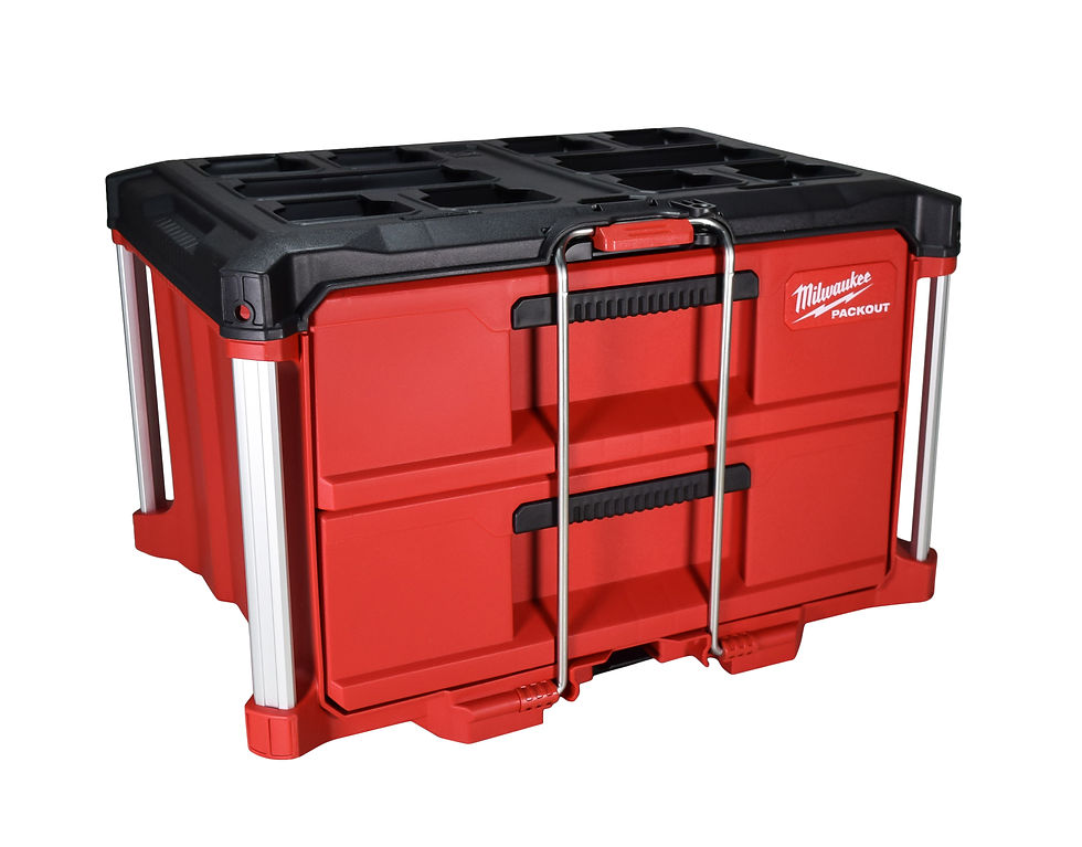 Milwaukee PACKOUT™ 2 Drawer Tool Box with Dividers