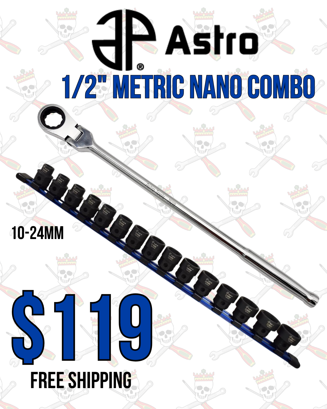 Astro 1/2" Metric Nano Combo