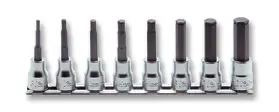 Ko-Ken 3/8 Sq. Dr. Grip Ring Hex Bit Socket Set, 3mm-12mm - 8 pieces