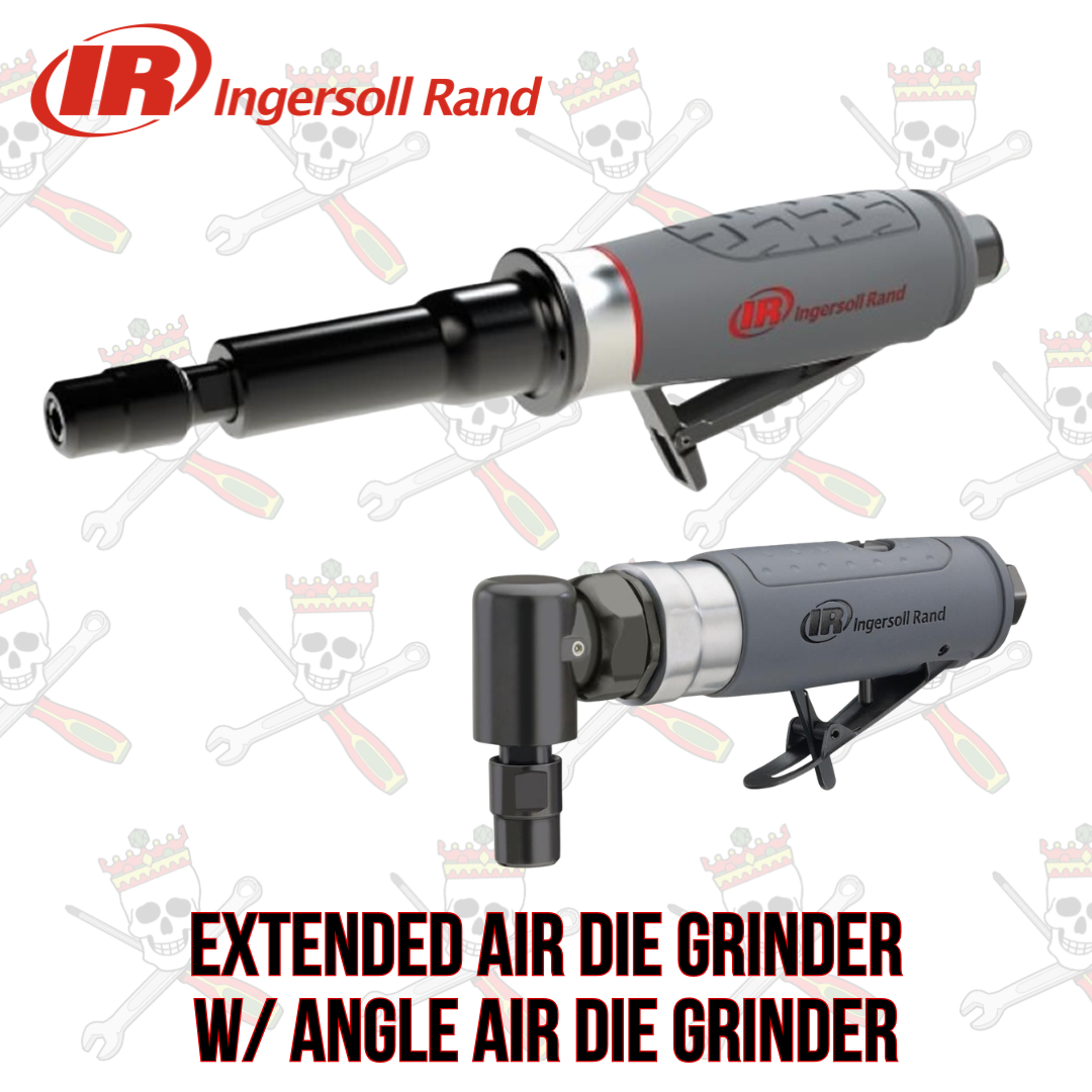 Ingersoll Rand Extended Air Die Grinder w/ Angle Air Die Grinder