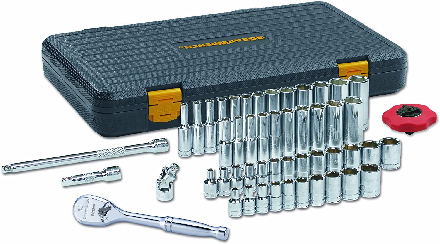 GEARWRENCH 51-Pc 1/4" Drive SAE/Metric 6pt Master Socket Set