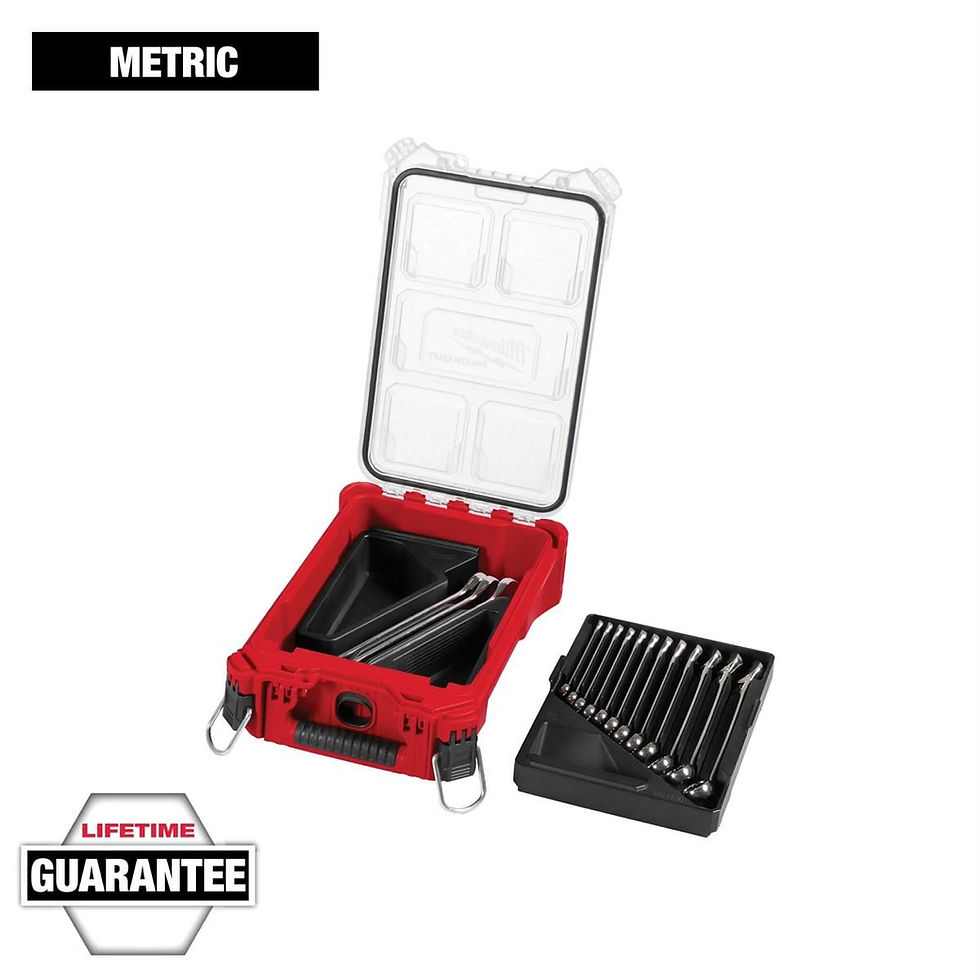 Thumbnail: Milwaukee 15 Piece Metric Combo Wrench Packout Set