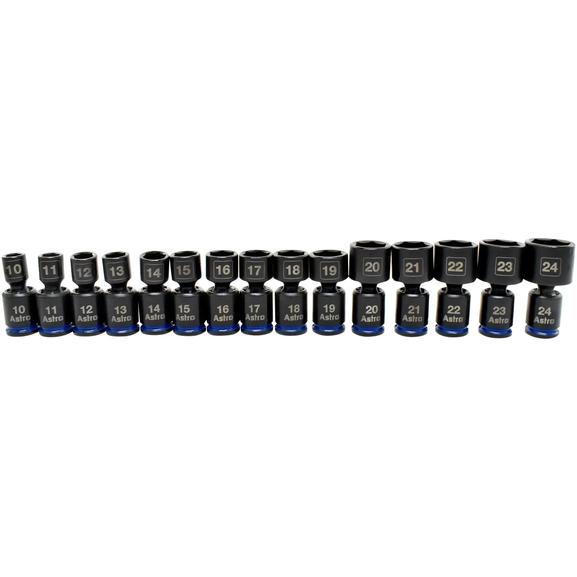 Astro 15 Piece 3/8" Drive Metric Pinless Universal Impact Set