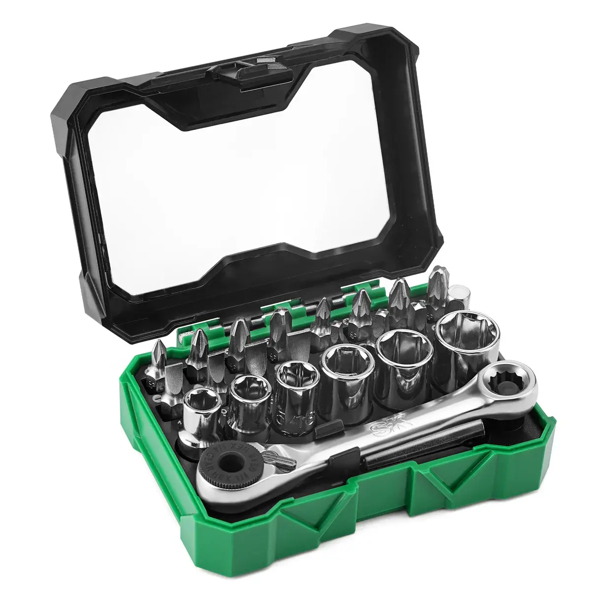 SK 1/4" Drive, 24 Piece Mini Ratcheting Bit Set
