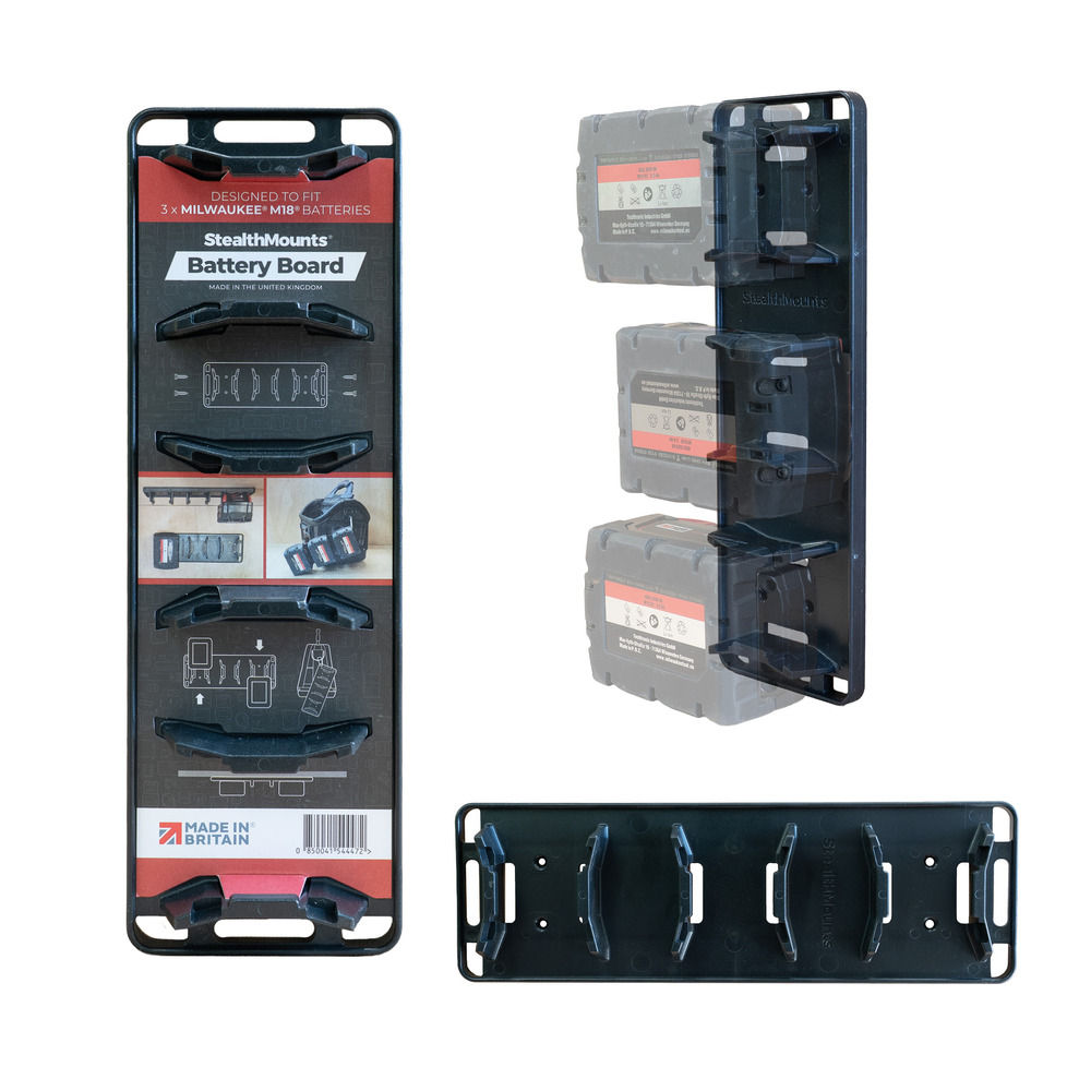 Stealth Mount Battery Board for Milwaukee M18