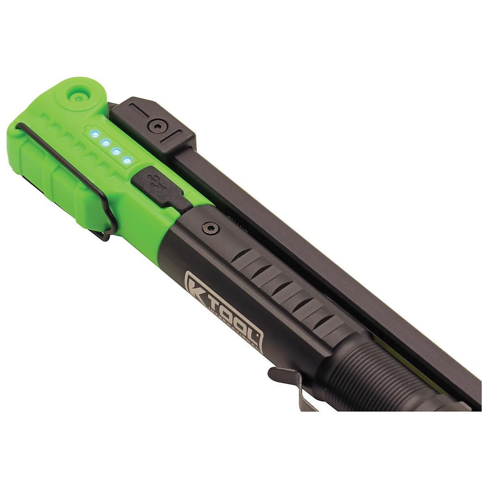 Thumbnail: K Tool International 350 Lumen 3-Way Foldable Slim Work Light (Lime Green)