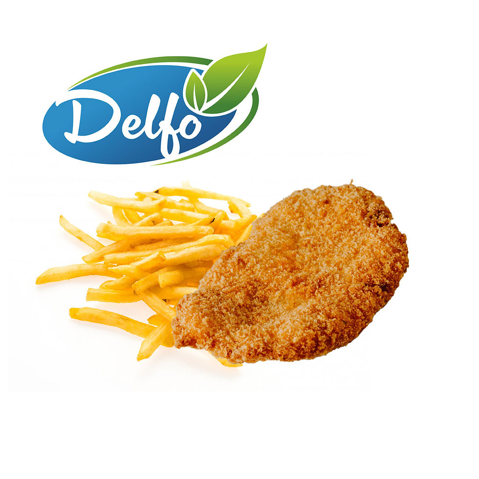 Hänchenschnitzel mit Pommes 300g