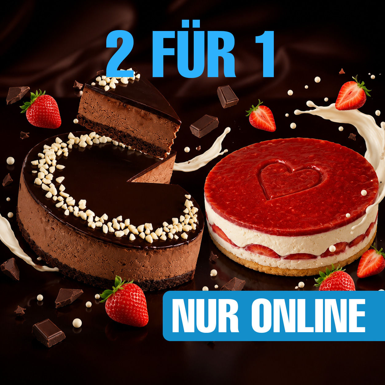 Frühlingsangebot - Schokoladenmousse Kuchen