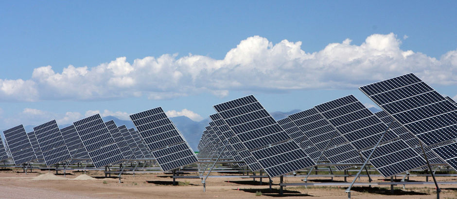 These photovoltaic panels are part of a 20-megawatt solar farm built by SunPower Corp. on 320 acres near Mosca in the San Luis Valley.