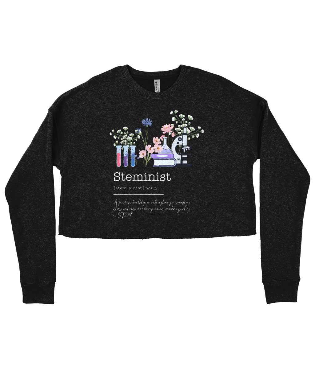 Steminist Definition Ladies Cropped Sweatshirt