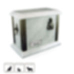 URNA MÁRMORE DE CARRARA BRONZE COM SÃO FRANCISCO