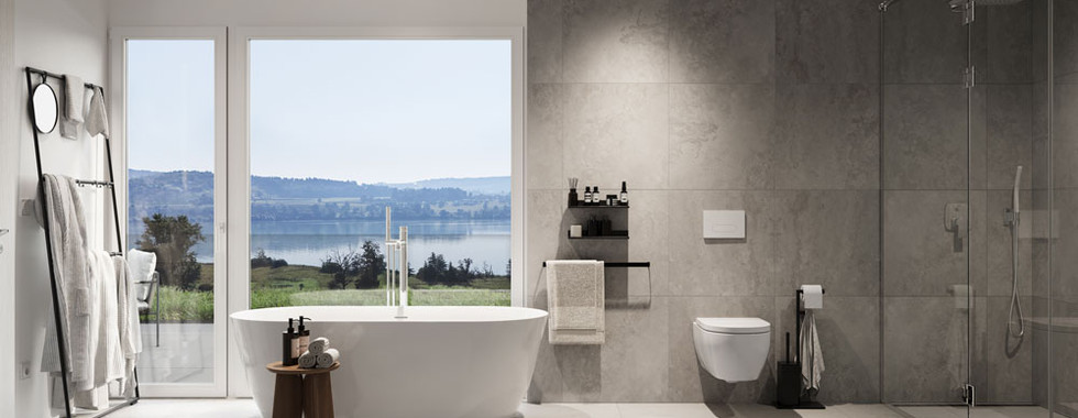 Lago Vista Boniswil Terrassenwohn Bad Visualisierung