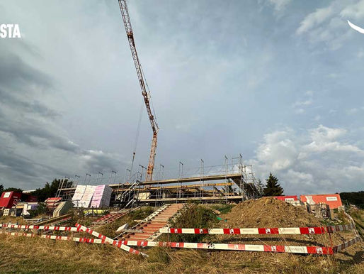 Lago Vista Boniswil: Trockenes Sommerwetter bringt den Bau voran