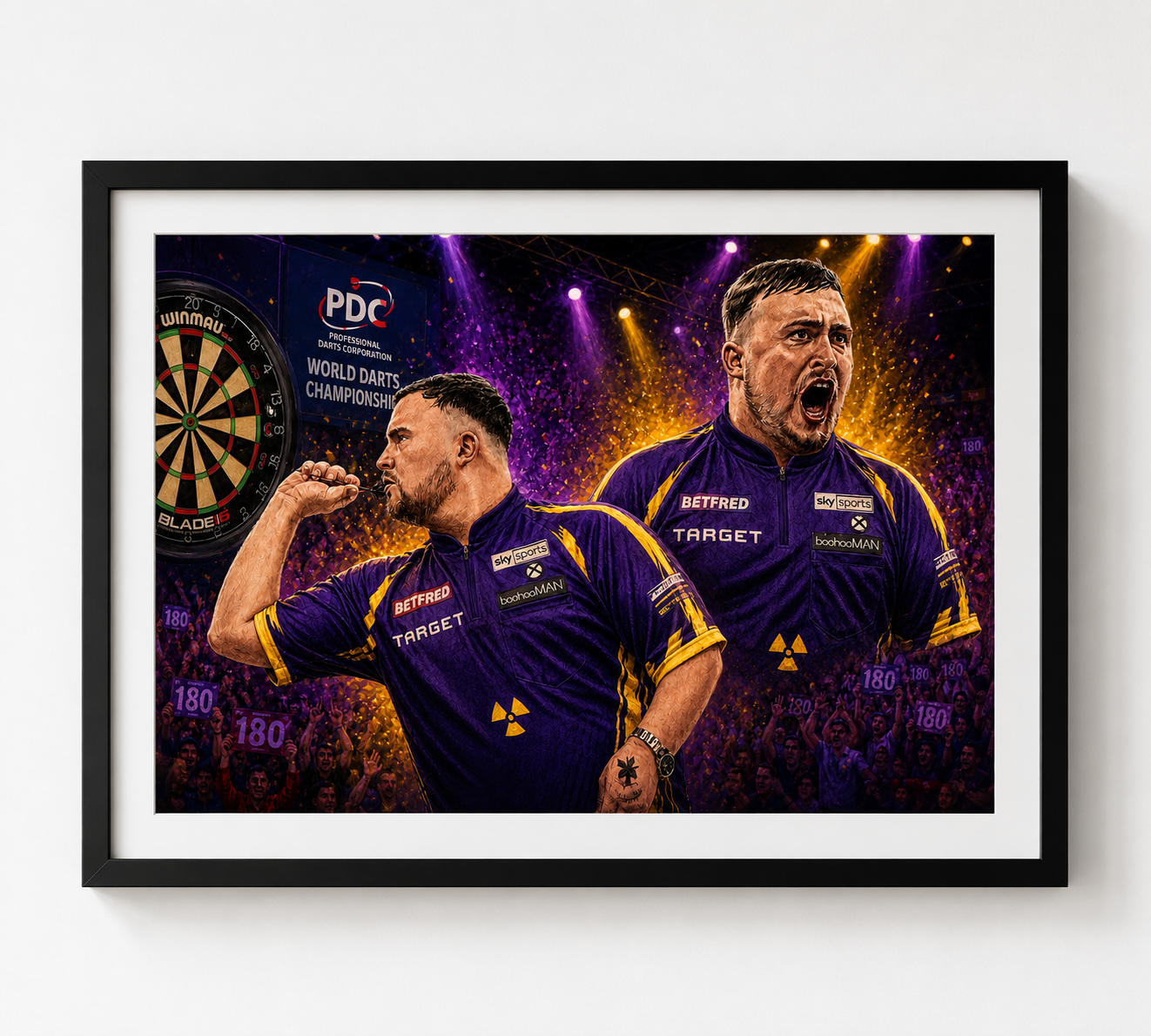 Luke Littler Fine Art Print